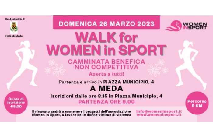 Immagine che raffigura WALK FOR WOMAN IN SPORT